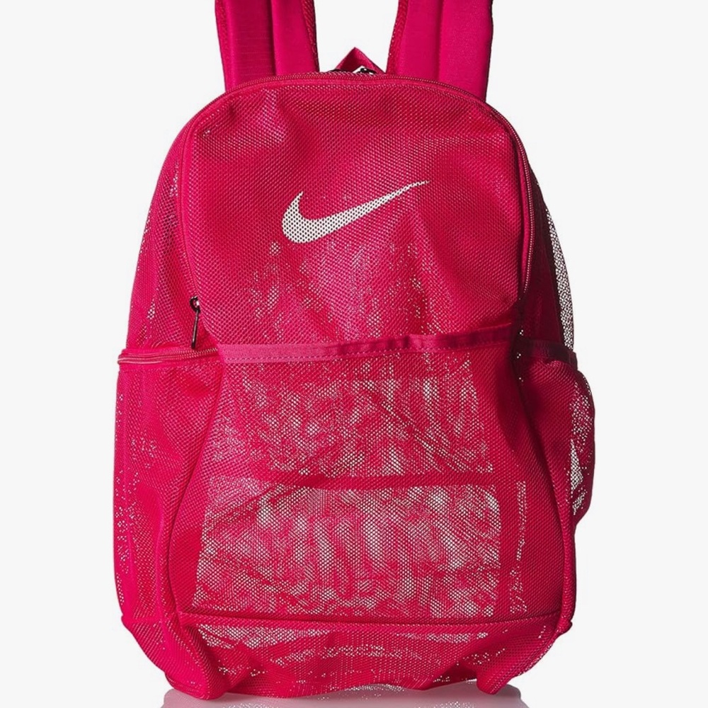 Nike Pink Athletic mesh Backpack with Adjustable Straps